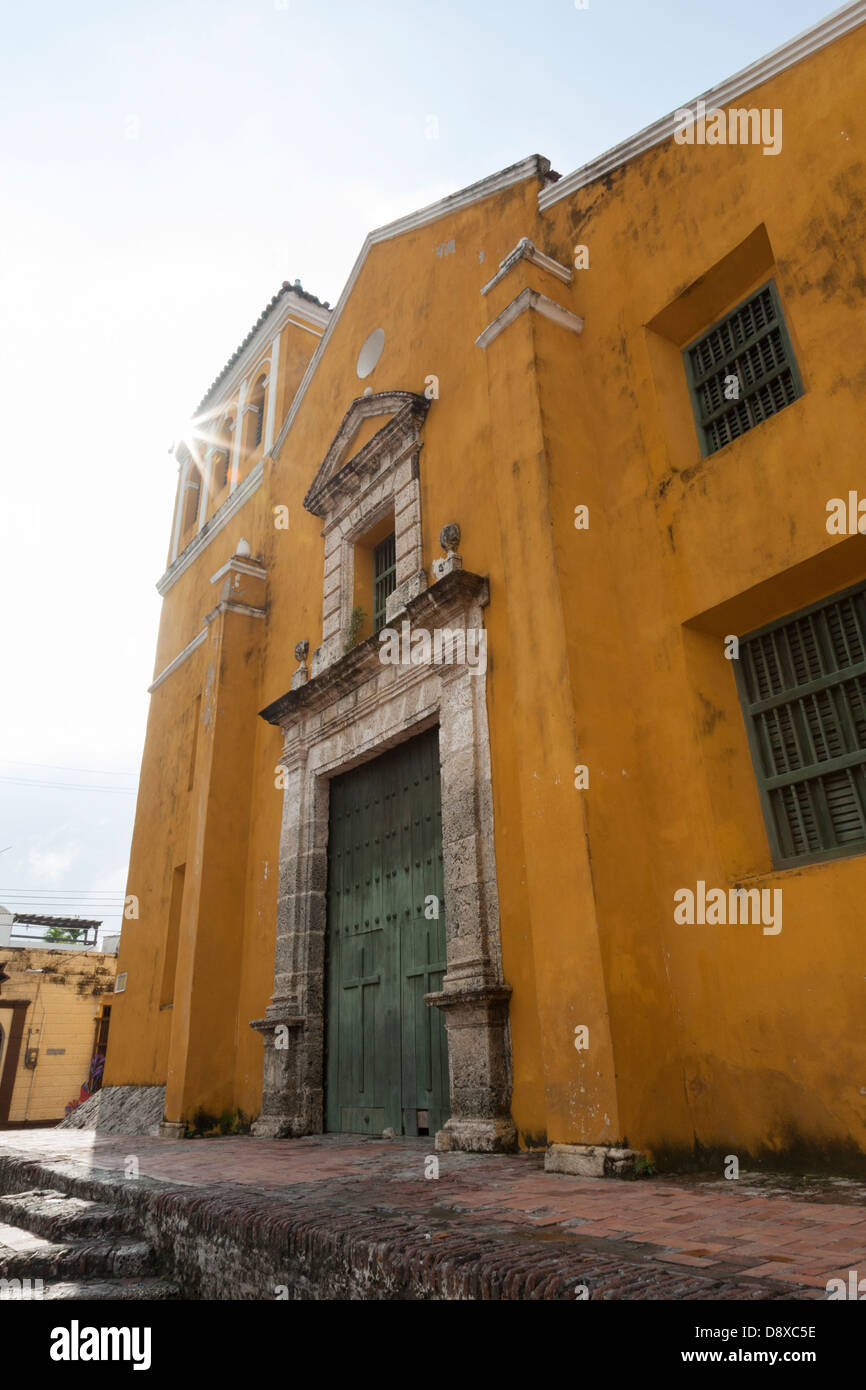 La Iglesia de la Santissima Trinidad, Cartagena, Colombia Foto Stock