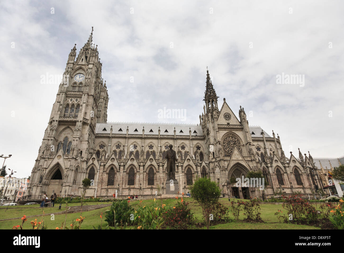 Basilica del Voto Nacional, Quito, Città Vecchia, Ecuador Foto Stock