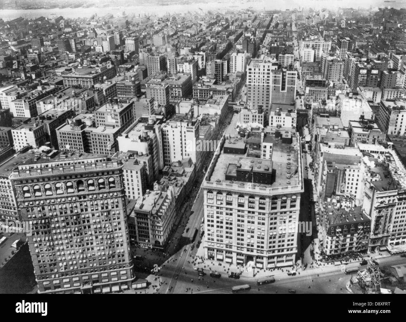 New York e West 23rd Street da Metropolitan Tower, circa 1912 Foto Stock