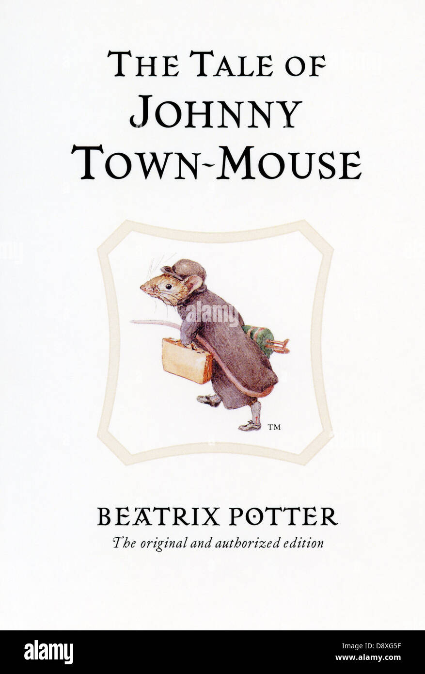 1918 Copertura di Beatrix Potter - libro La Favola di Johnny Town-Mouse Foto Stock