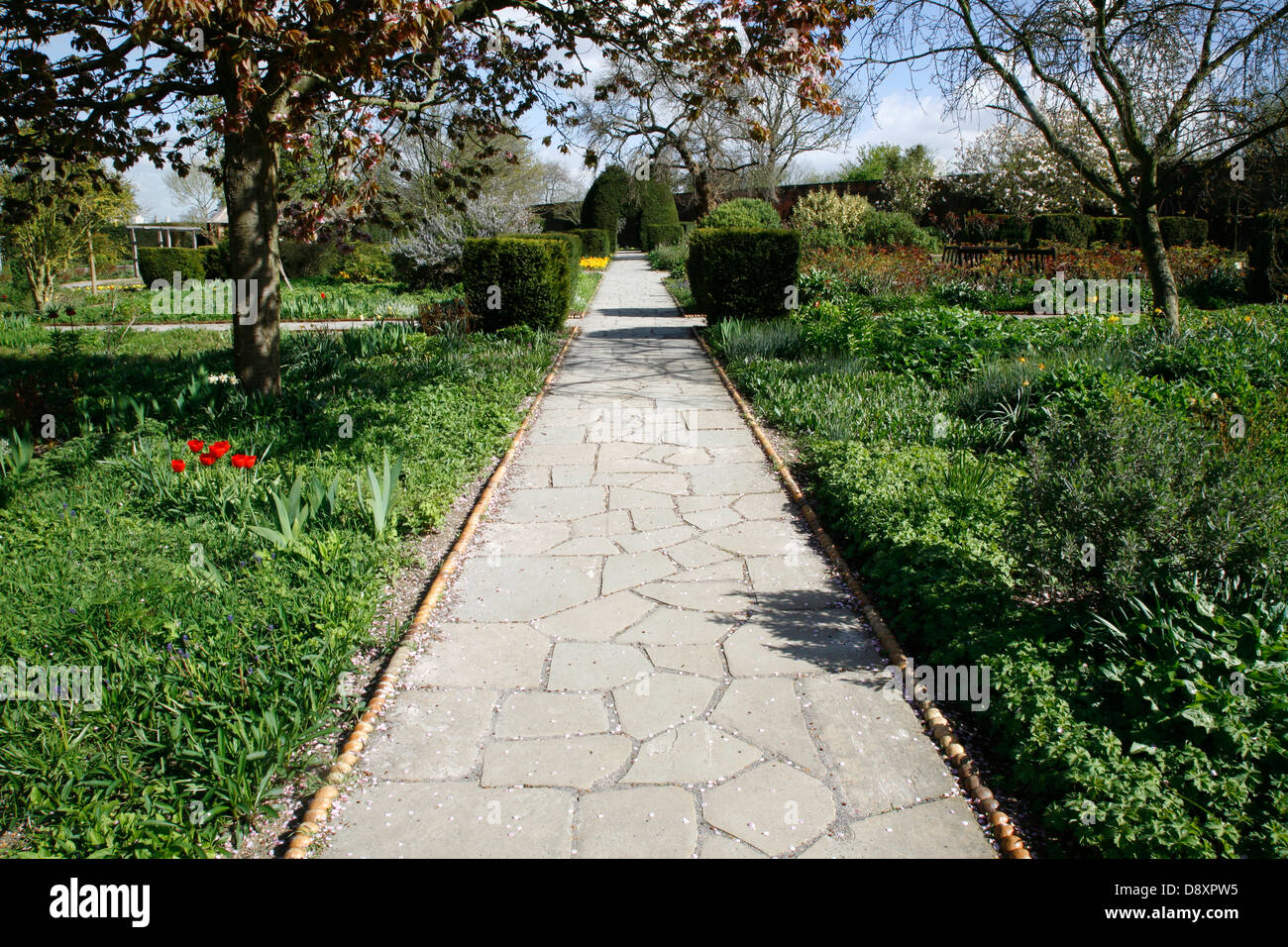 Giardino murato nel Brockwell Park, London, Regno Unito Foto Stock