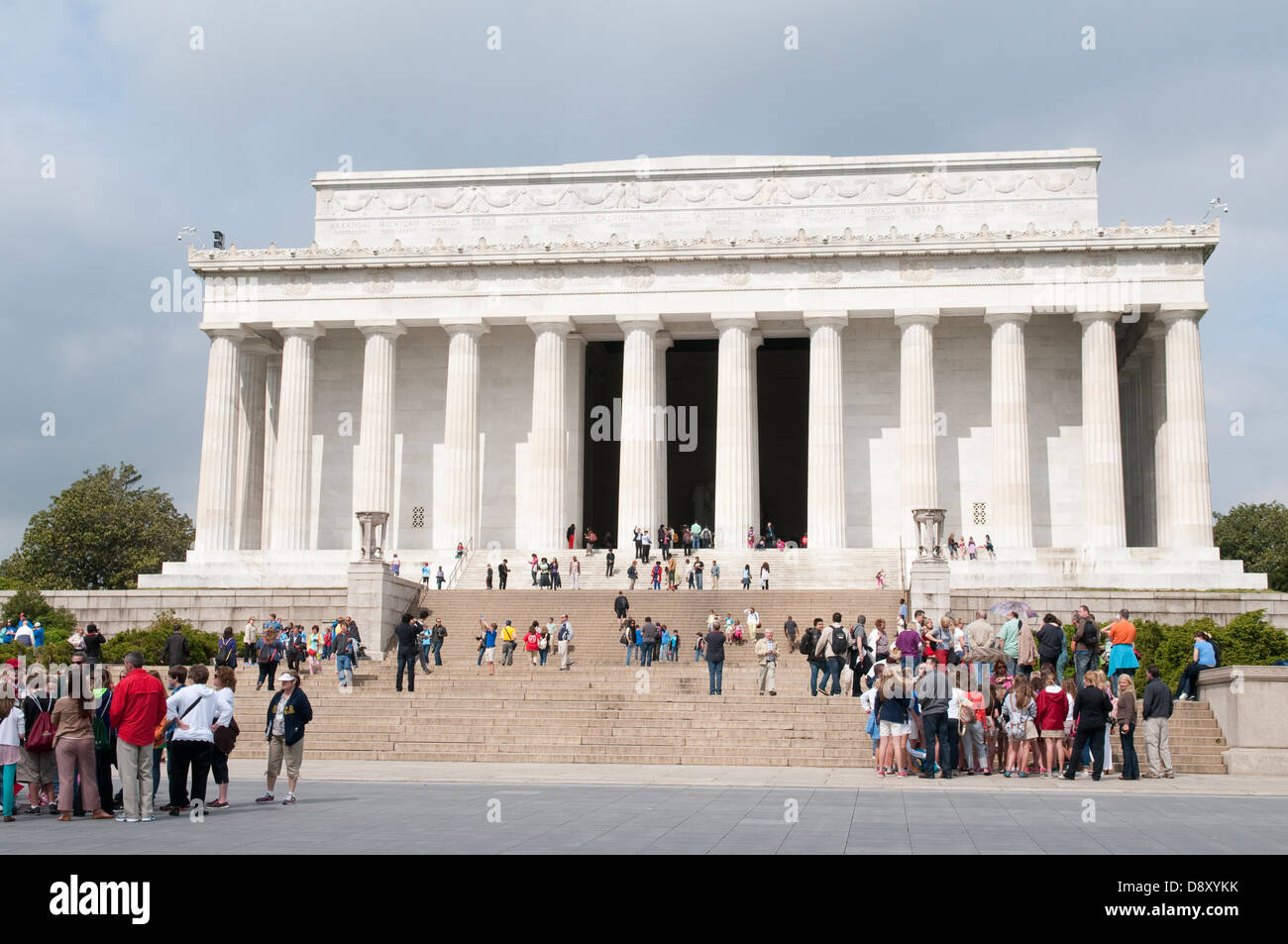Il Lincoln Memorial, Washington DC, Stati Uniti d'America Foto Stock