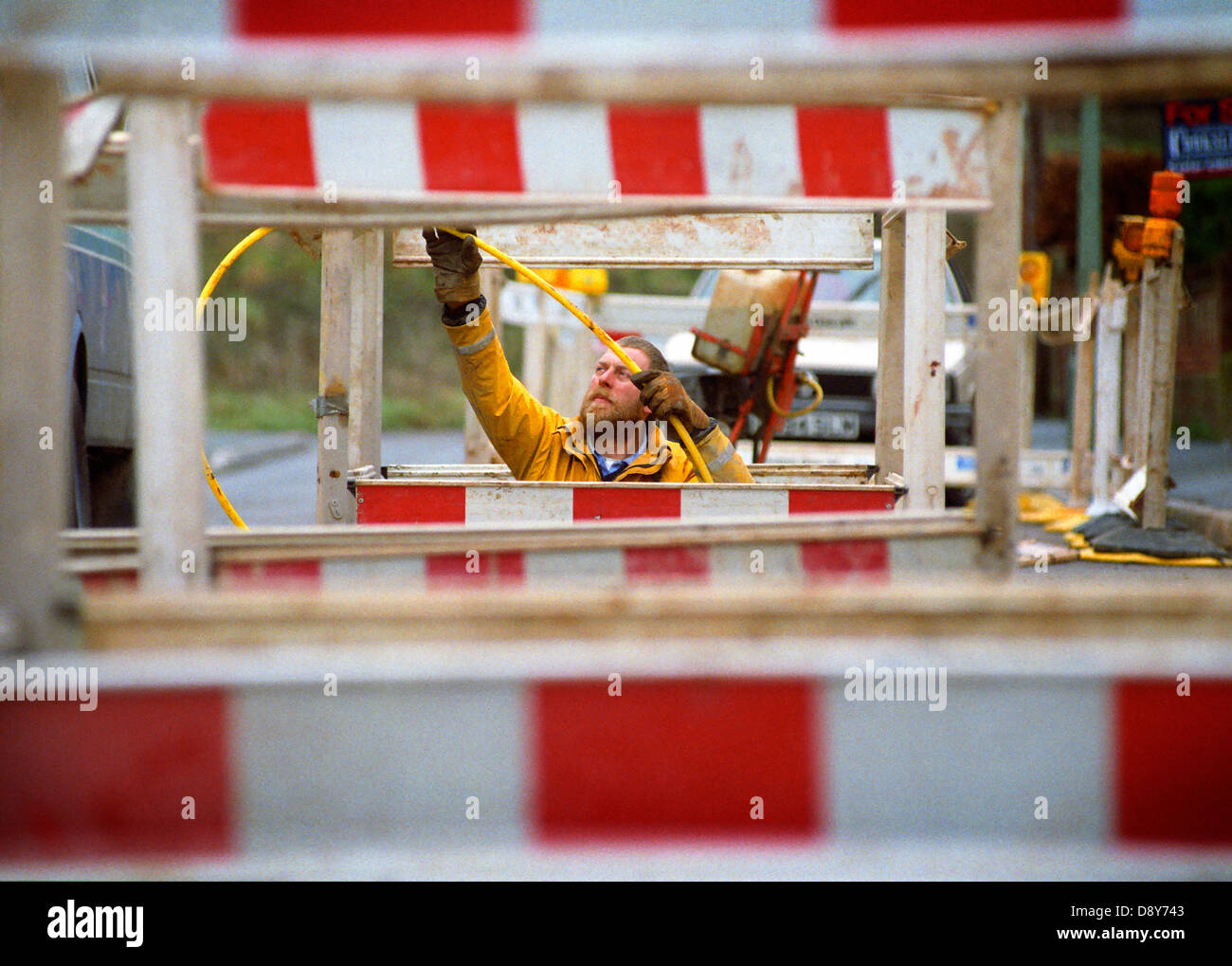 Ingegnere di gas al lavoro. Foto Stock