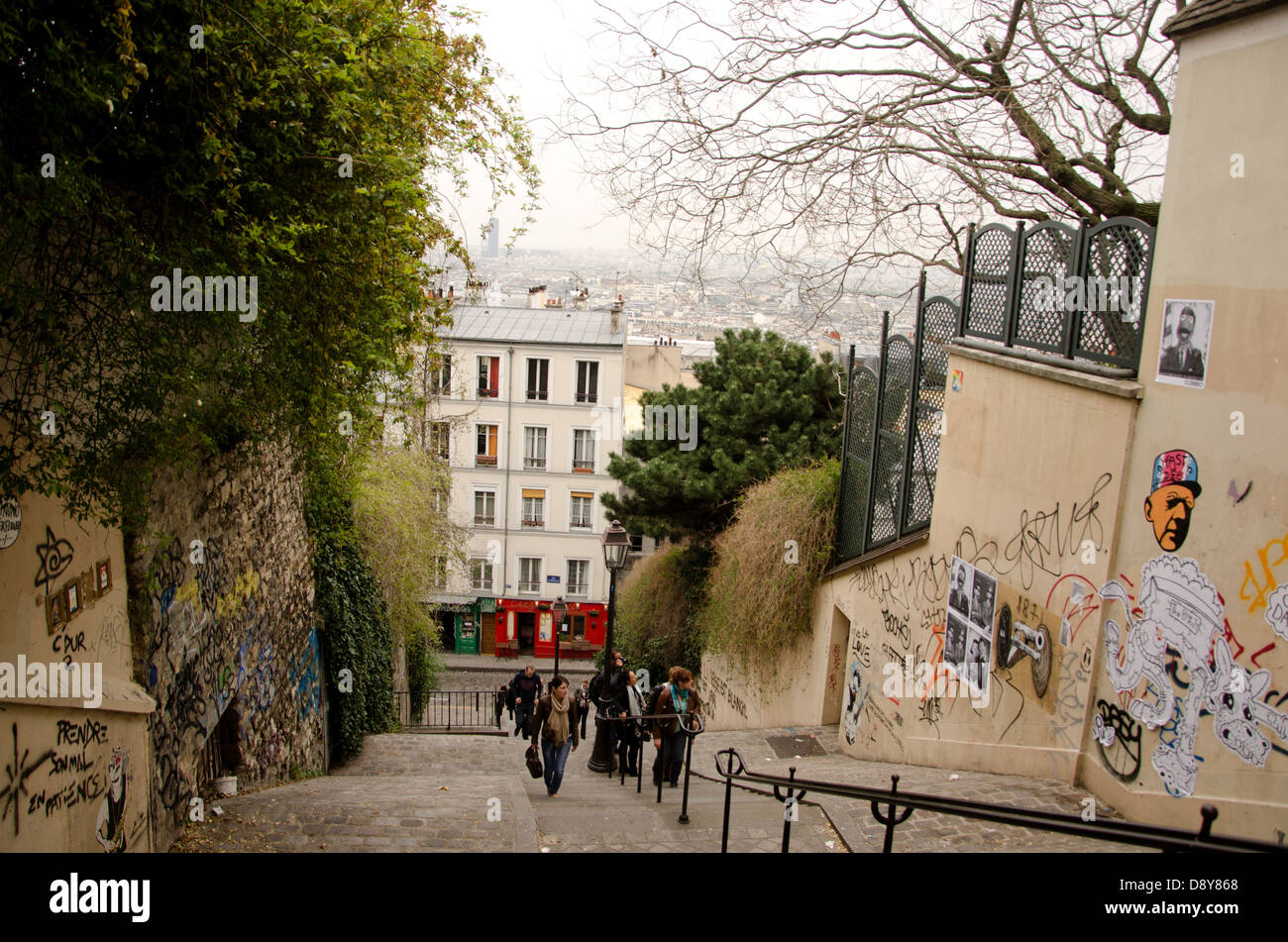 Montmartre, Parigi Foto Stock