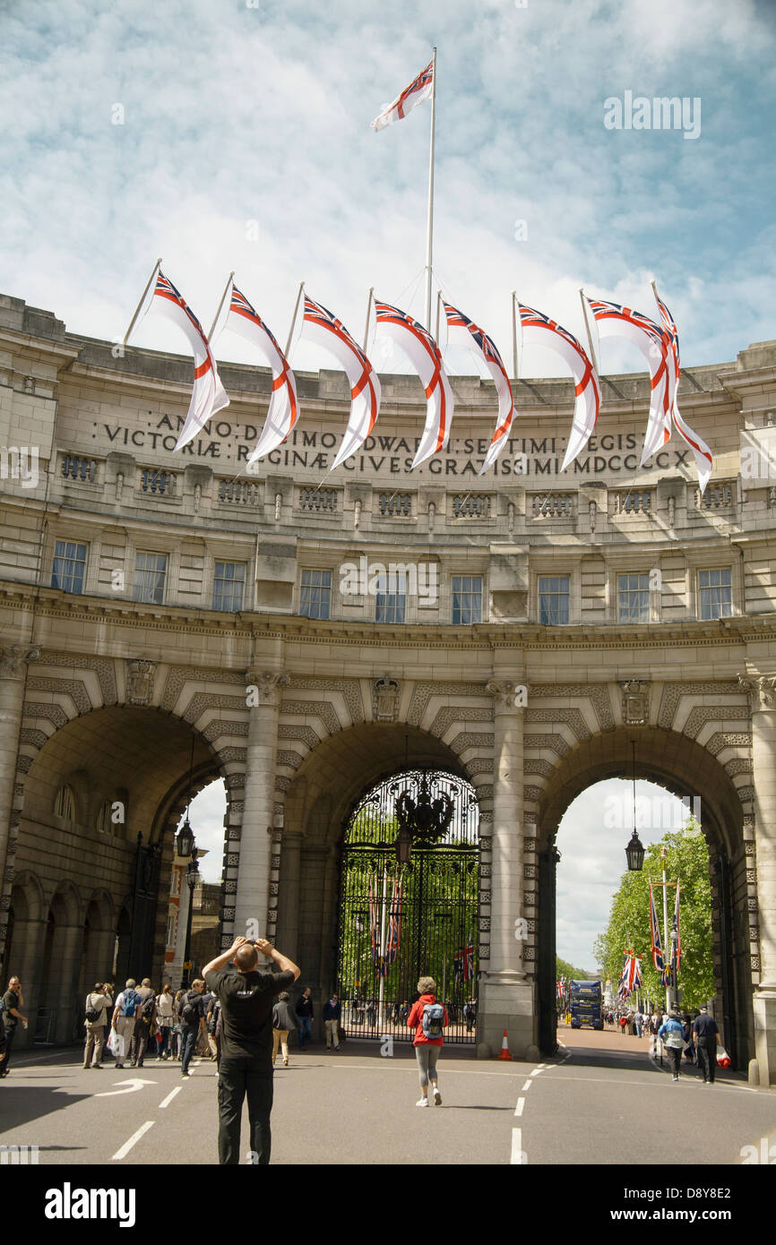 Admiralty Arch, The Mall London, England, Regno Unito Foto Stock