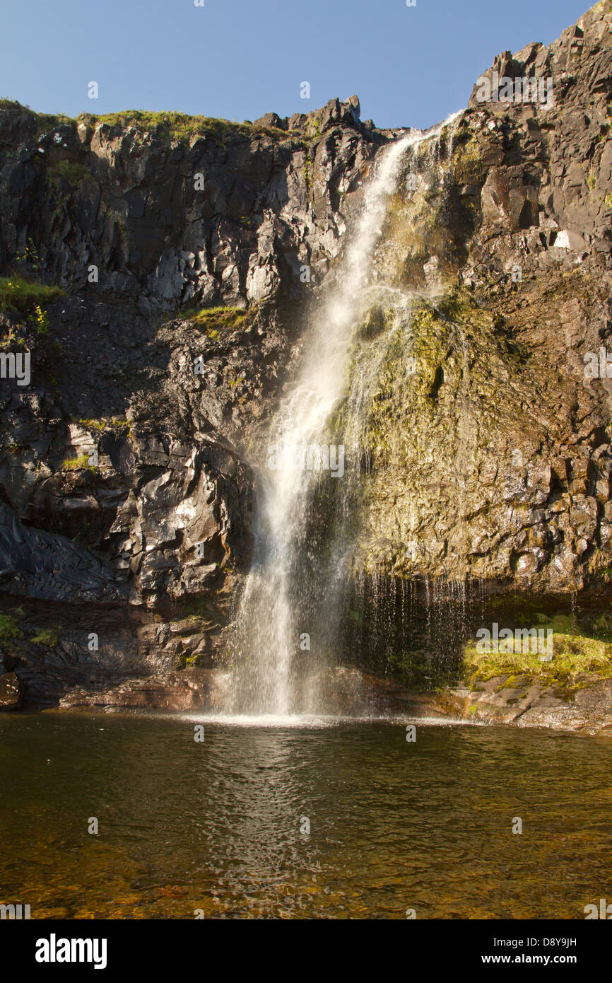 Eas per cascata (caduta inferiore); Isle of Mull Foto Stock