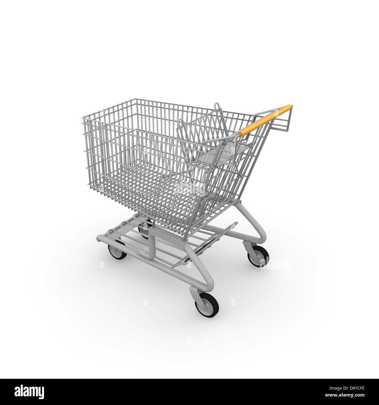 Un carrello è utile se si desidera acquistare un sacco. Foto Stock