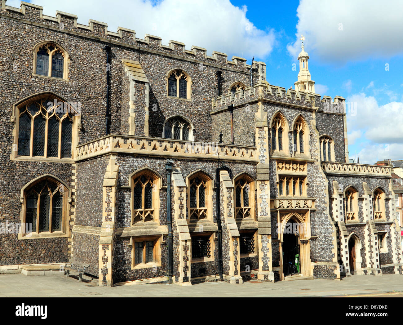 Norwich, la Guildhall, medievale, Norfolk, Inghilterra Regno Unito, Inglese Guildhalls Foto Stock