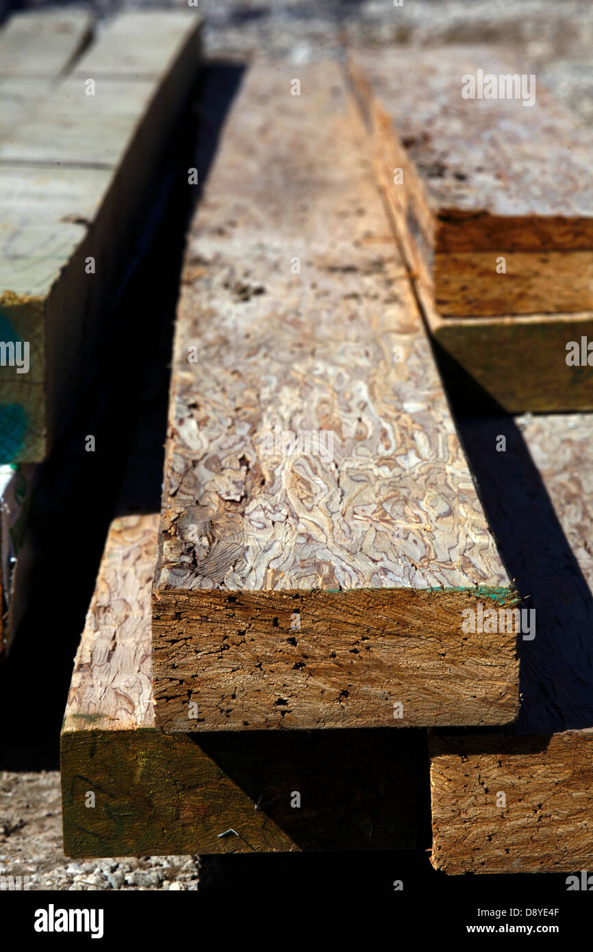 Composito travi di legno Foto Stock