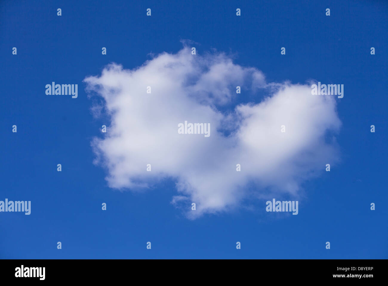 A forma di cuore il cloud Foto Stock