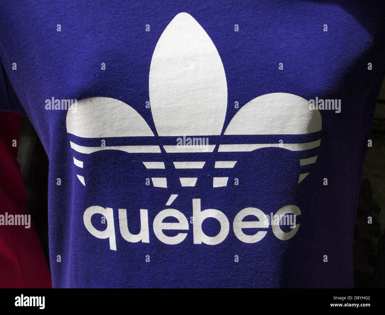 T-shirt design, Quebec, Canada Foto Stock