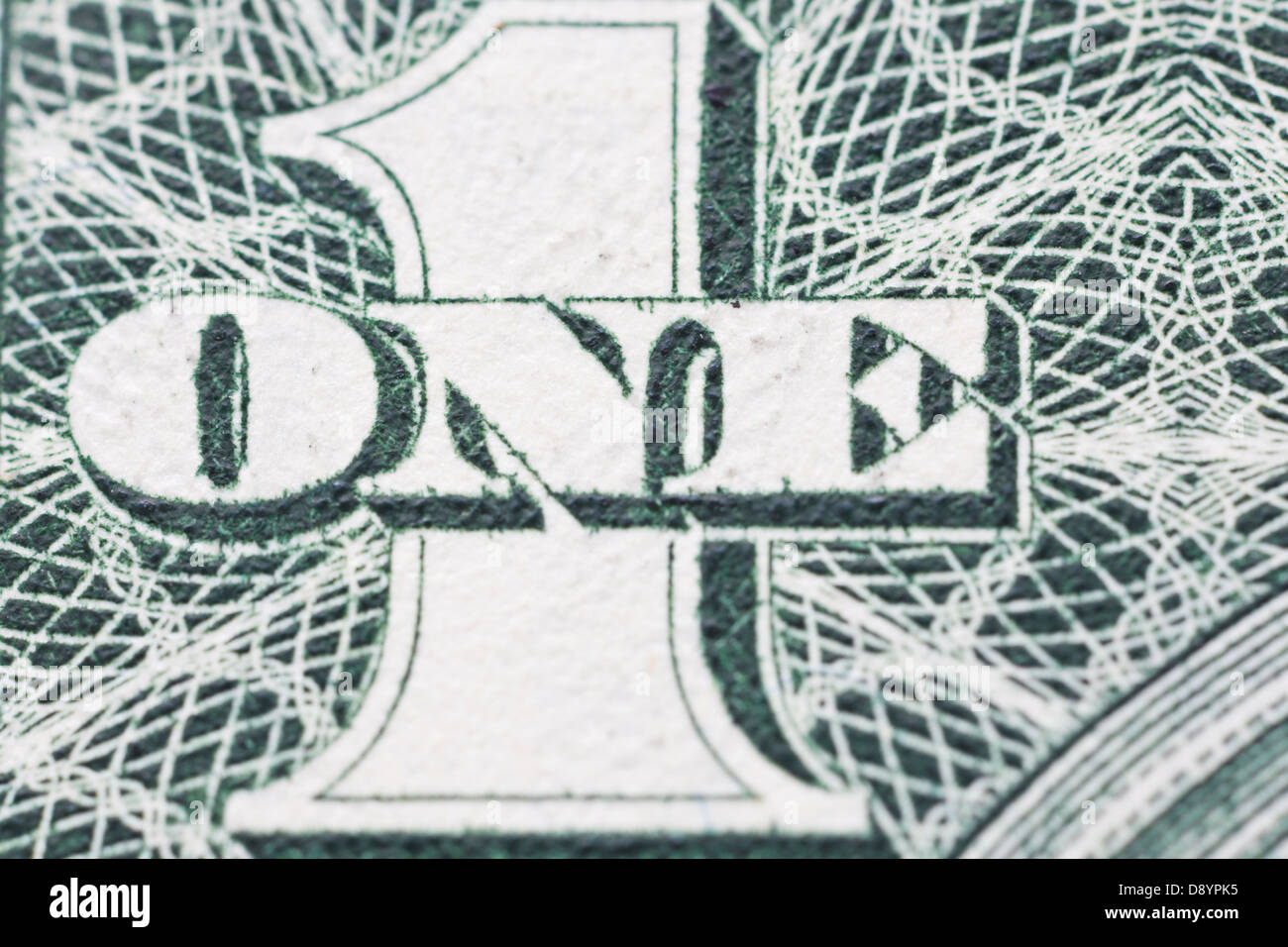 Dettaglio di un dollaro americano Foto Stock
