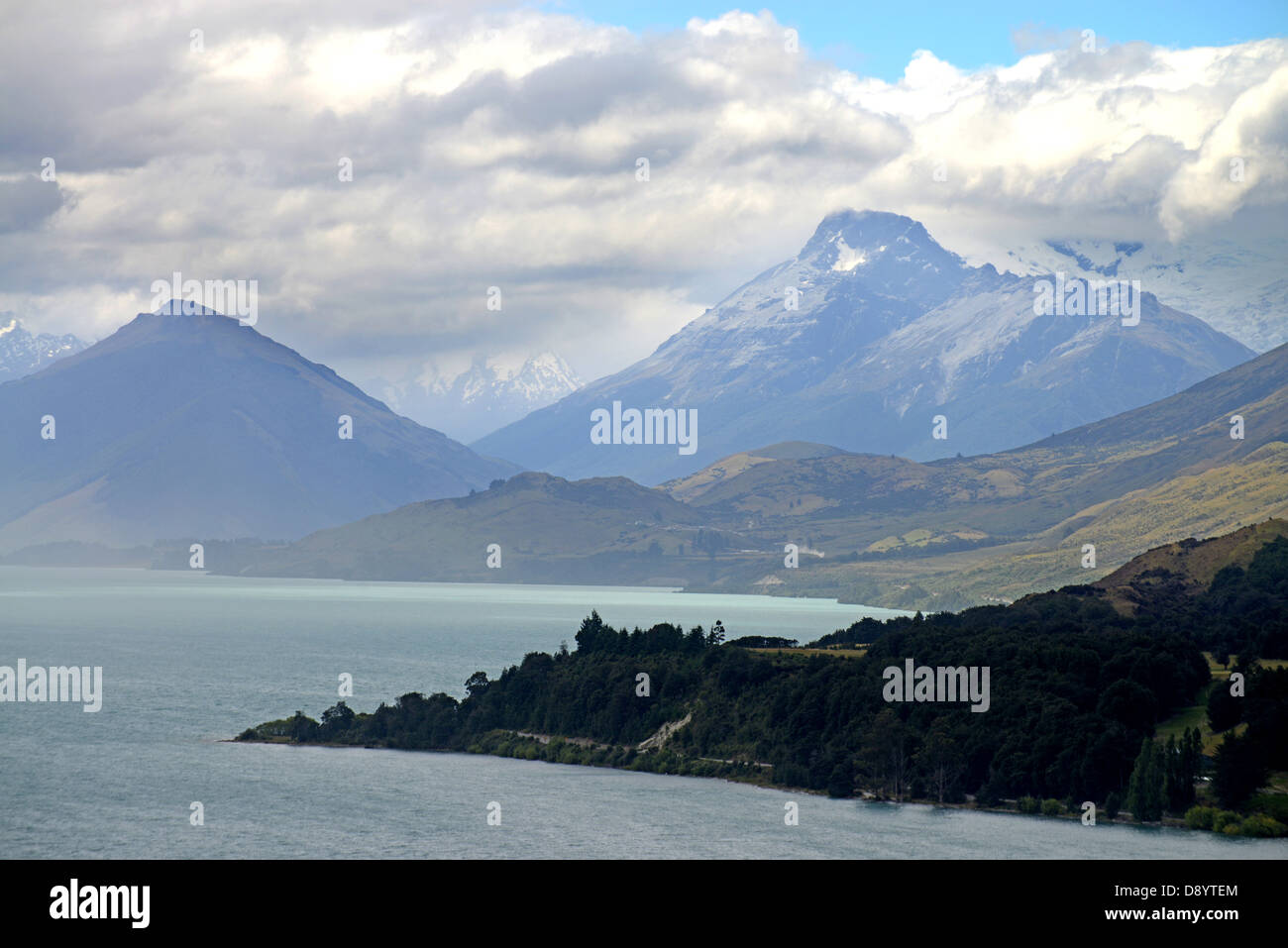 La grandezza delle Alpi del Sud in Nuova Zelanda Foto Stock
