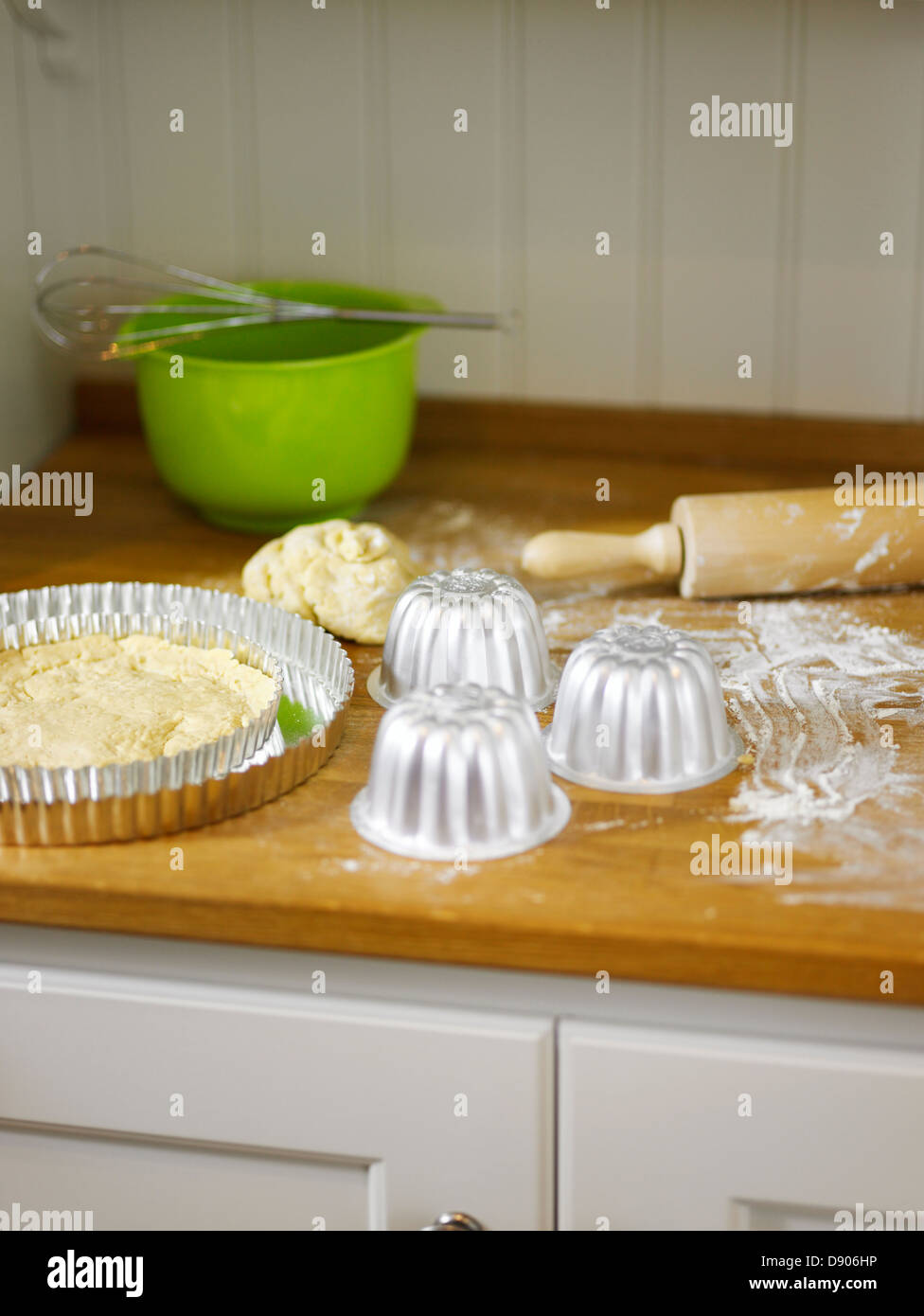 Teglie in cucina. Foto Stock