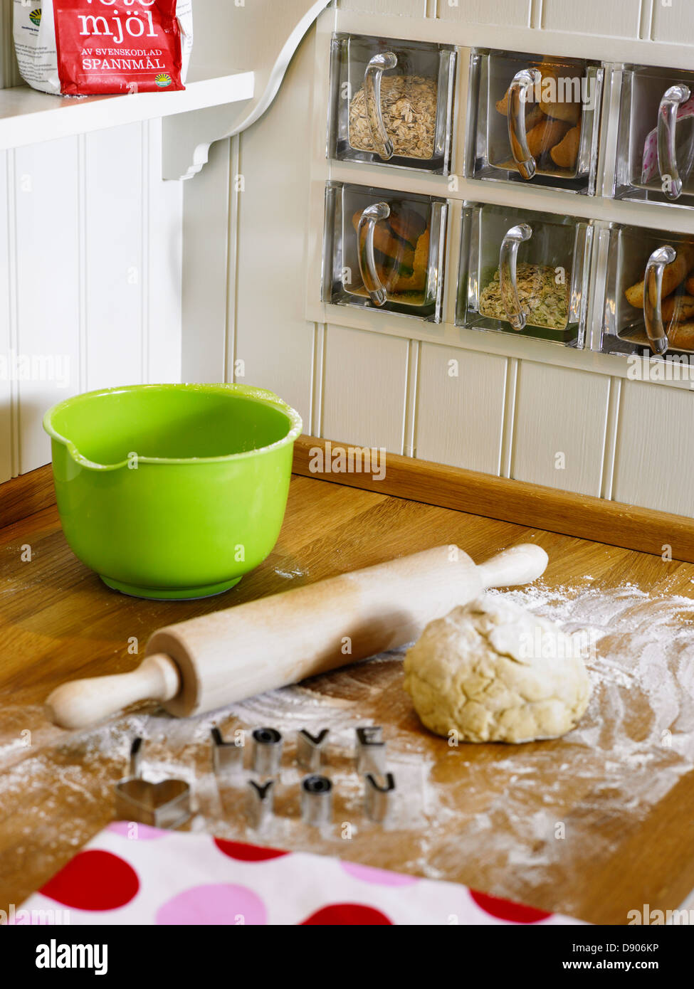 Teglie pasticceria e. Foto Stock