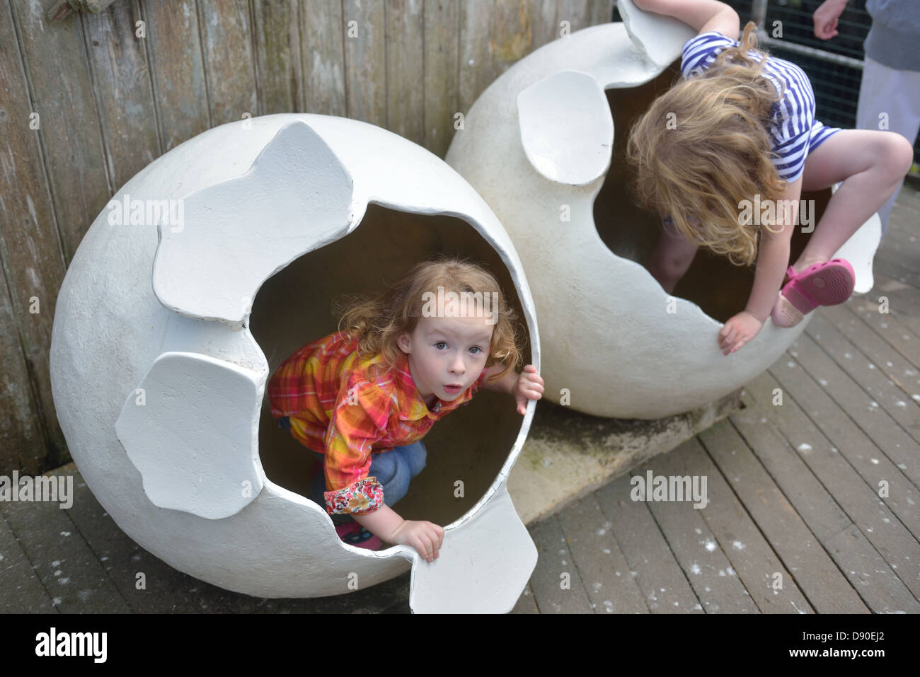 I bambini, lo Zoo di Bristol, Inghilterra, Regno Unito Foto Stock