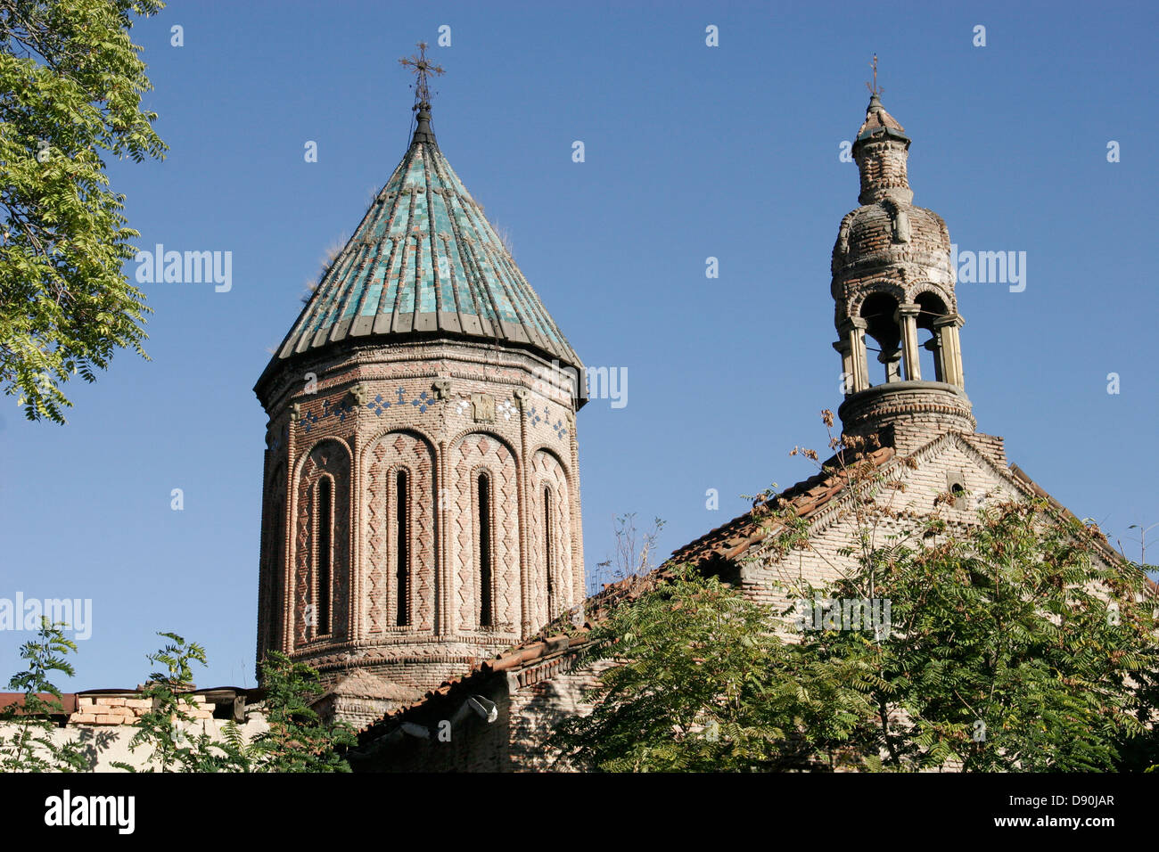 Vecchia Chiesa georgiana nel centro di Tbilisi, Georgia, regione del Caucaso meridionale Foto Stock