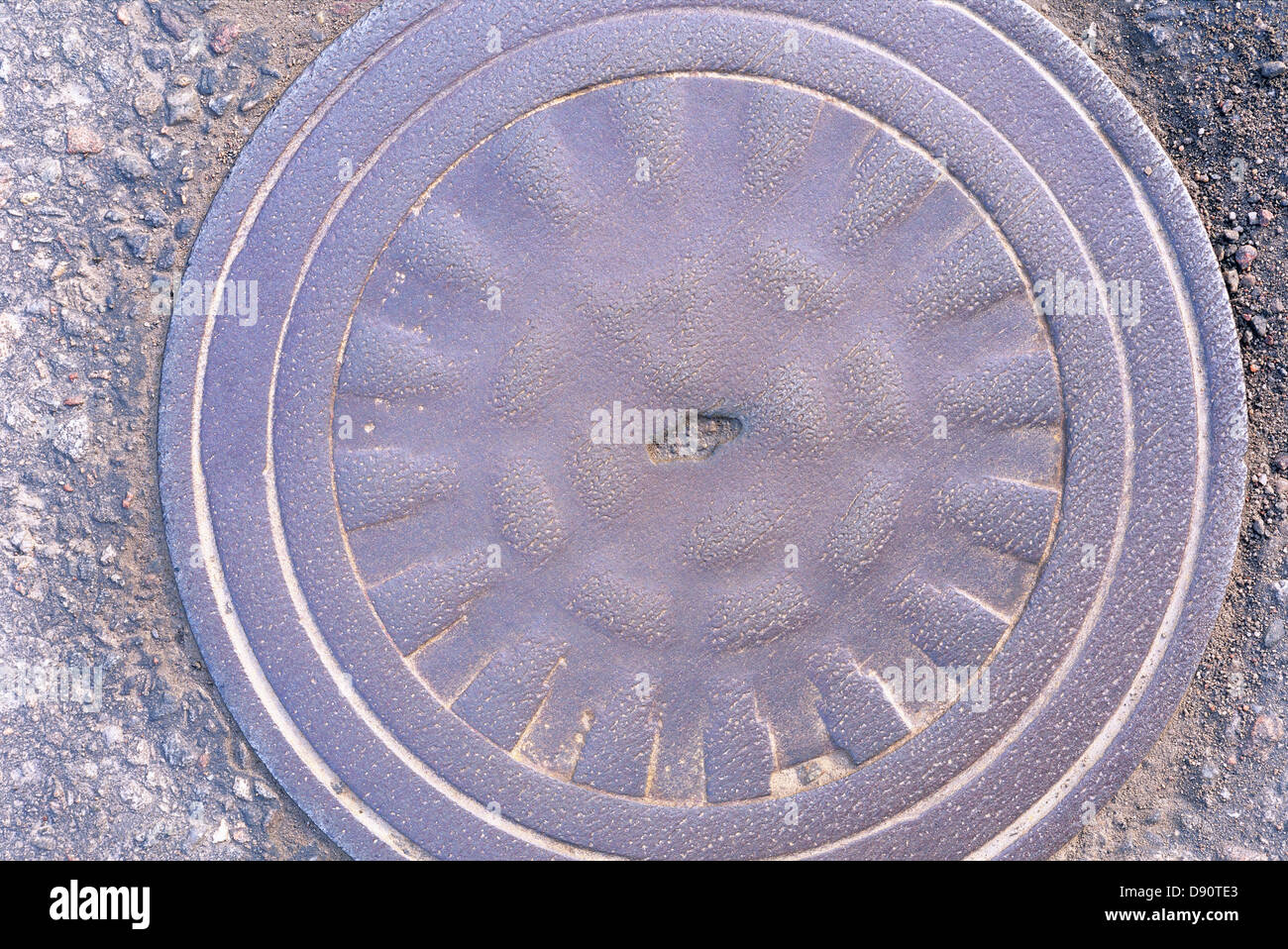 Design circolare inscritto sulla parete Foto Stock