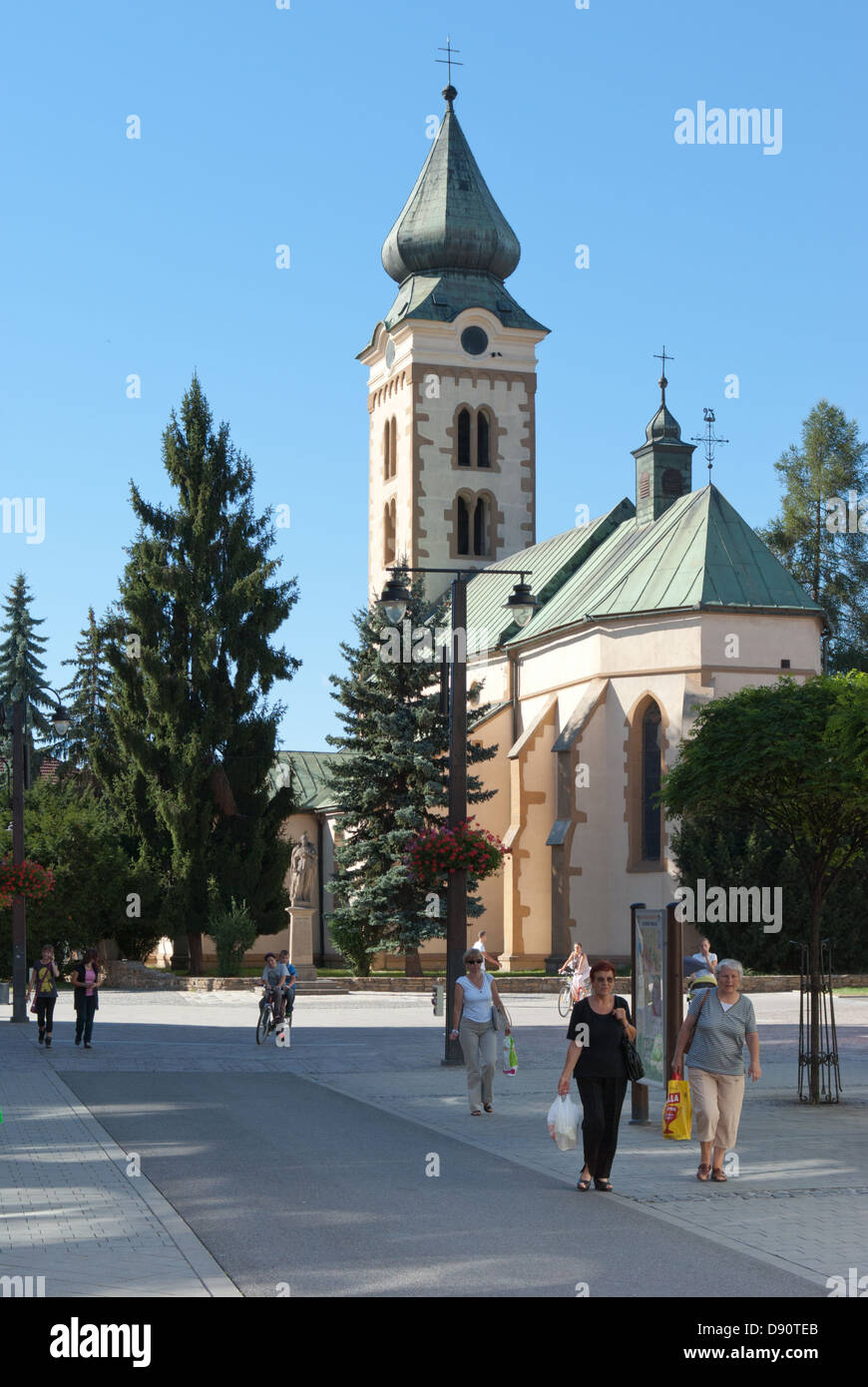 Saint Nicholas' Chiesa, Liptovsky Mikulas, Slovacchia Foto Stock