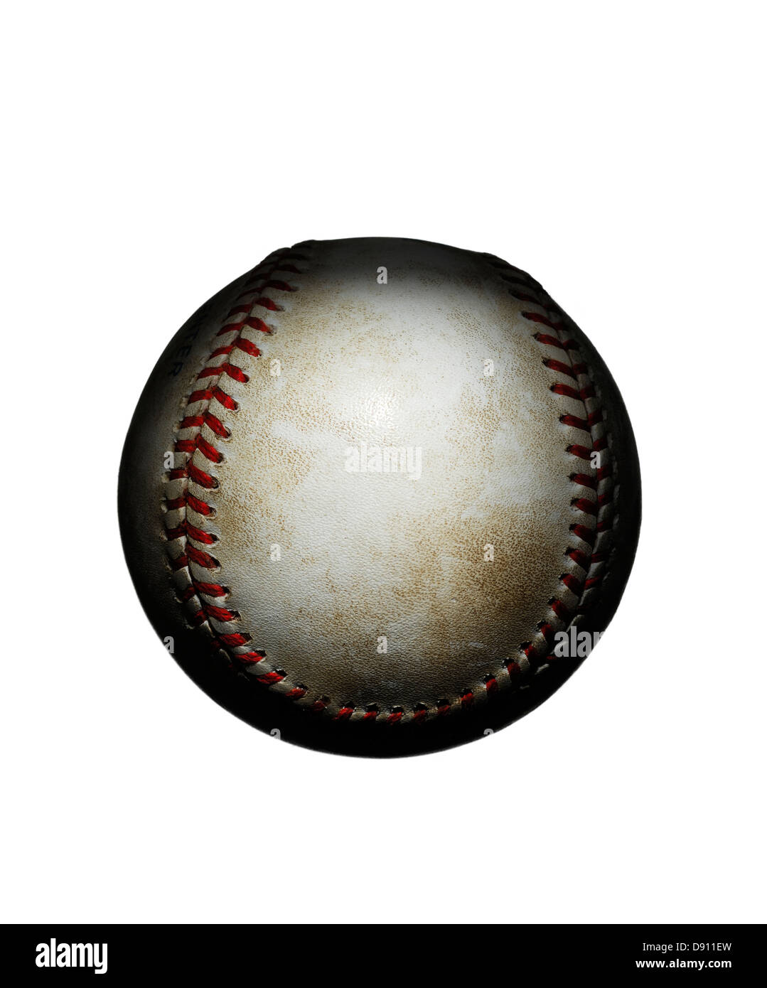 Una palla da baseball. Foto Stock