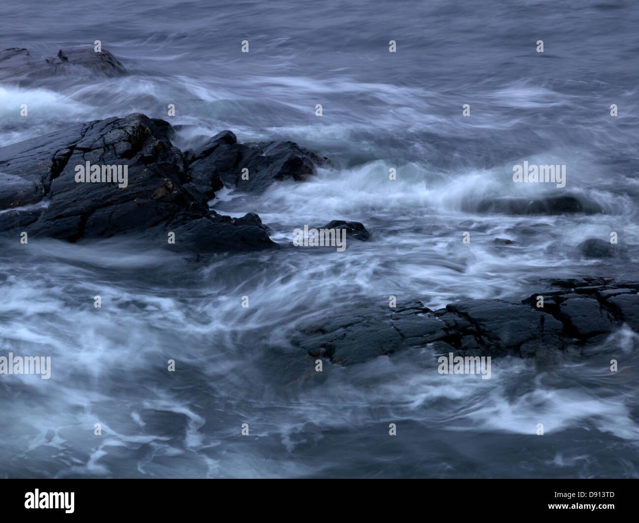 Le onde del mare, Svezia. Foto Stock