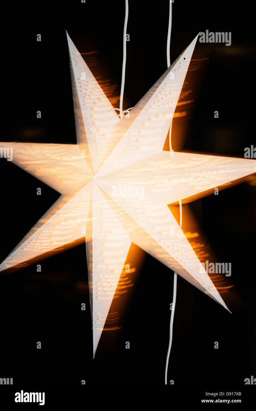 Stella di Avvento. Foto Stock