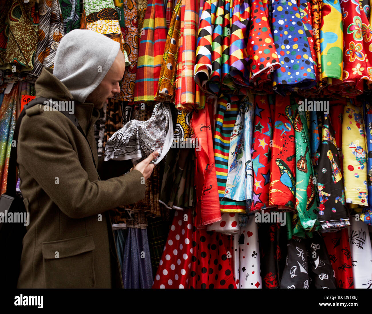 Un turista scandinavo in Parigi, Francia. Foto Stock