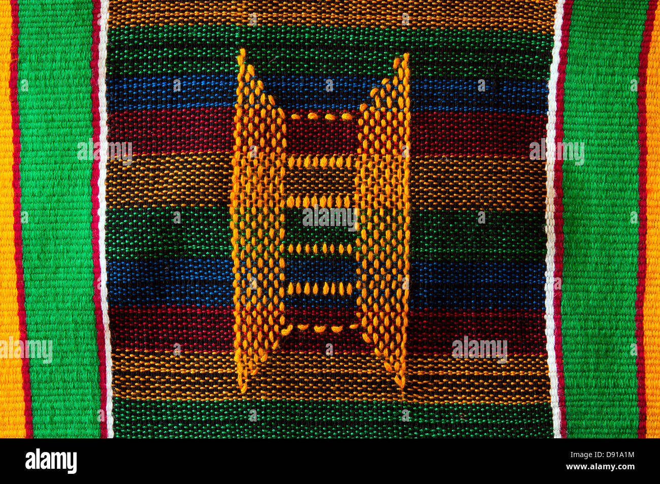 Kente dettaglio tessili, Ghana, in studio di impostazione Foto Stock