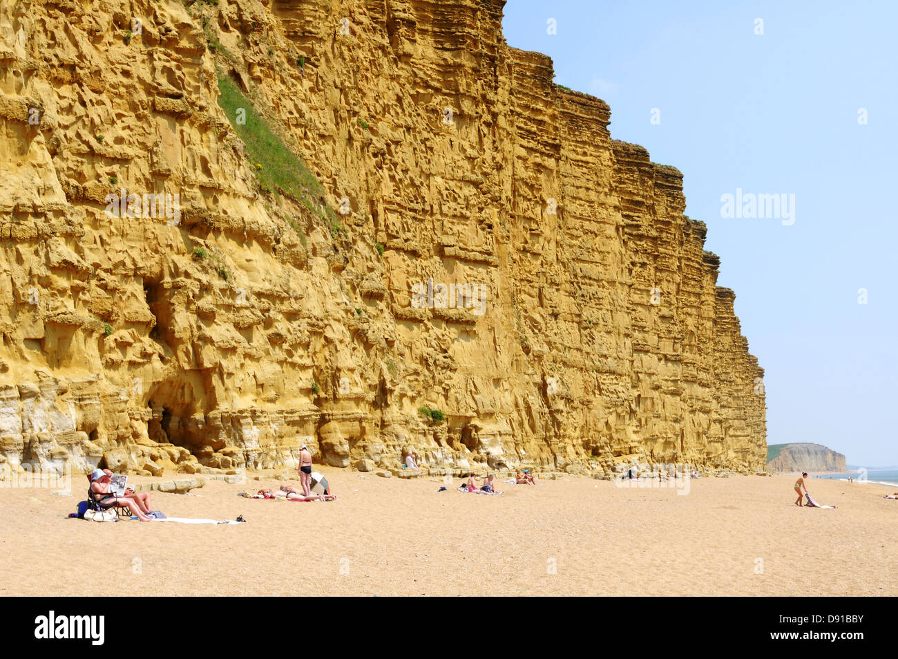 West Bay, East Cliff, Dorset, Gran Bretagna, Regno Unito Foto Stock
