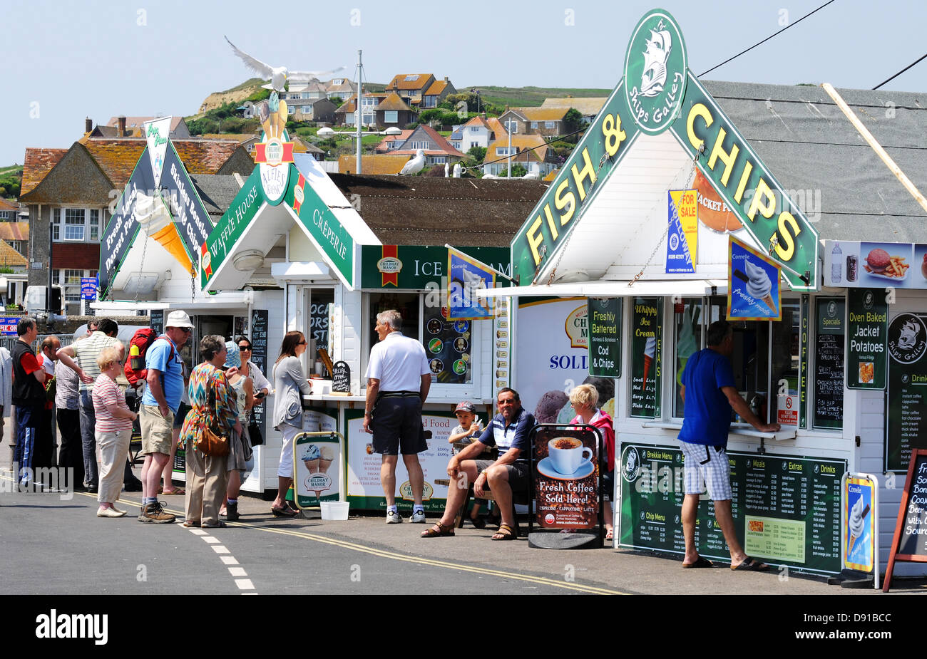 West Bay, Dorset, Gran Bretagna, Regno Unito Foto Stock
