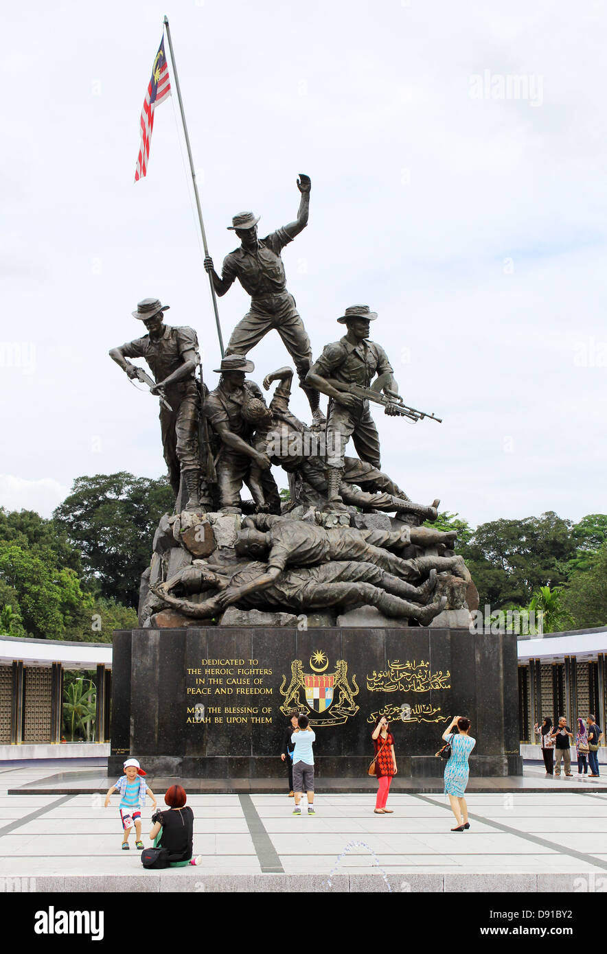 Il monumento nazionale, il memoriale di guerra, Kuala Lumpur, Malesia, Asia Foto Stock