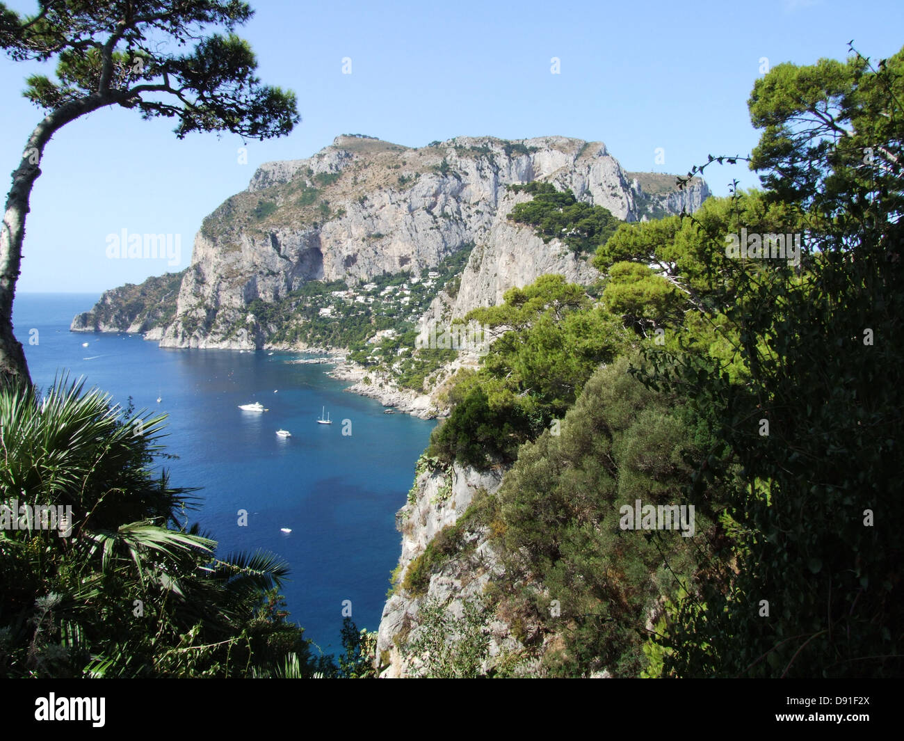 Italia Capri Costiera amalfitana il faglioli italia meridionale Foto Stock