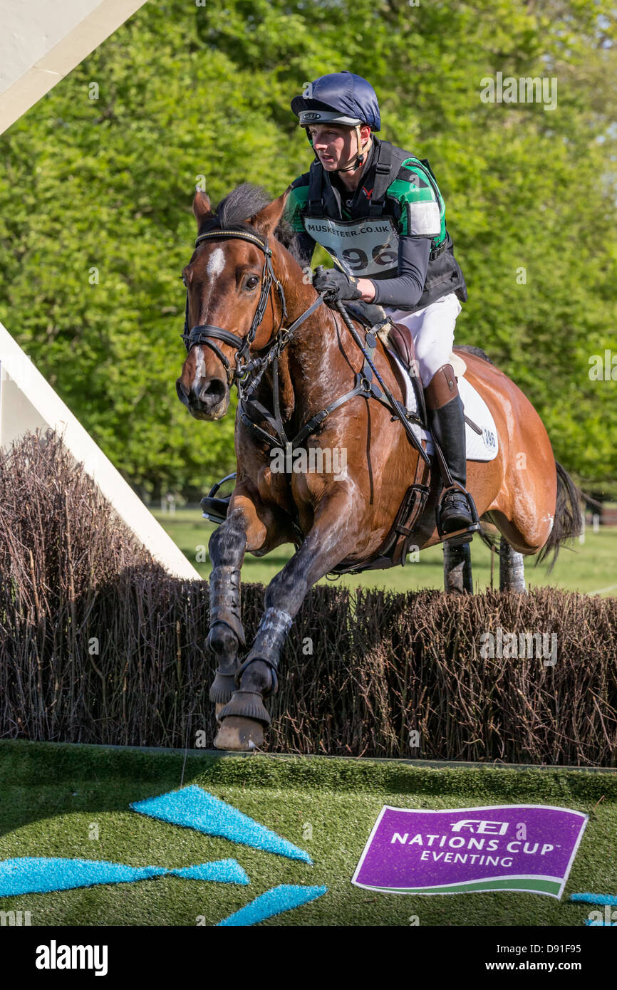 Tom Jackson a Waltham Fiddlers trovare - Houghton International Horse Trials 2013 Foto Stock