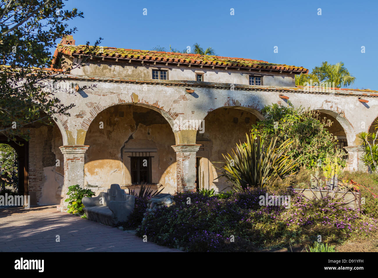 La missione di San Juan Capistrano, Orange County in California USA Foto Stock