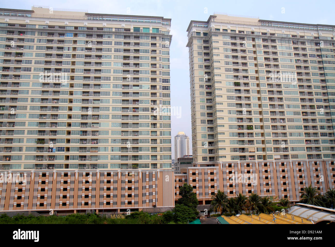 Bangkok Thailandia, Thai, Ratchathewi, grattacieli grattacieli edificio edifici condominio appartamenti residenziali alloggio, residenziale Foto Stock