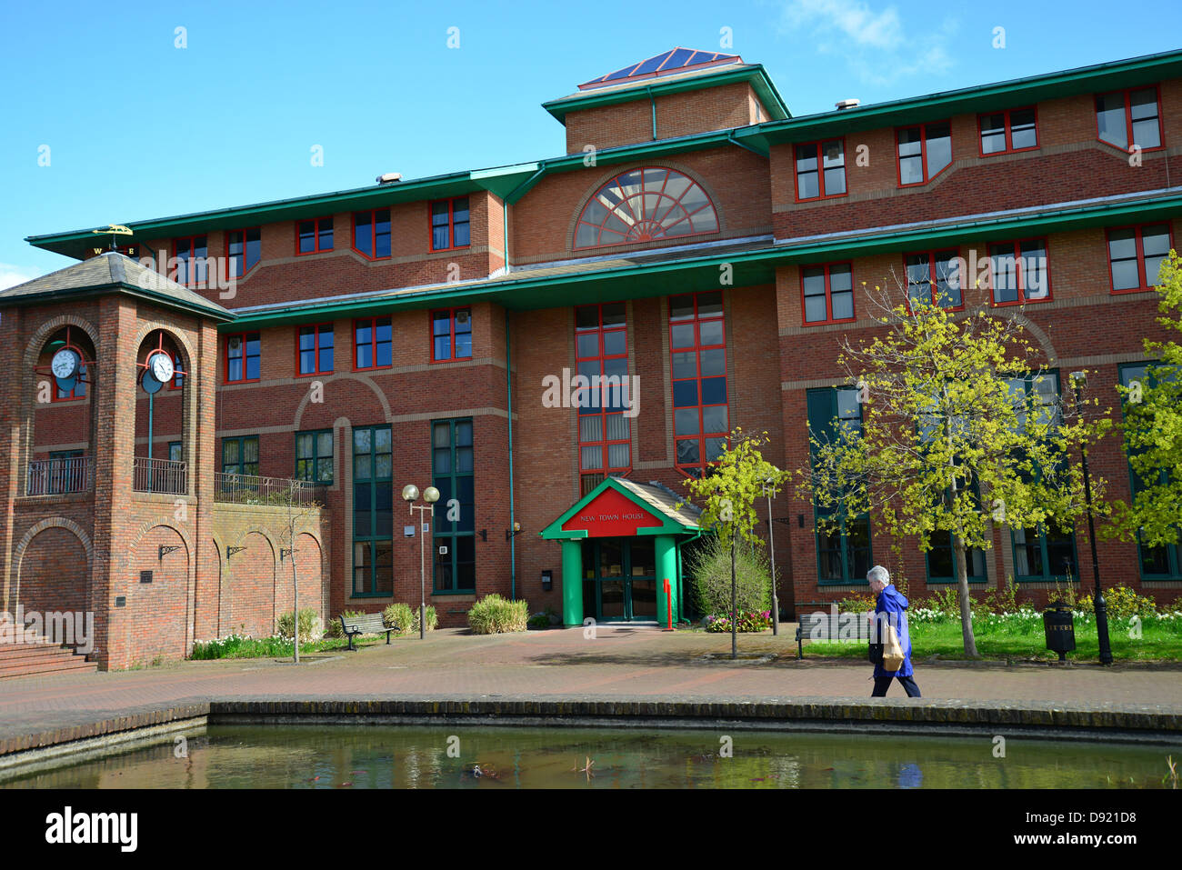"New Town House' edificio del Consiglio Piazza Civica, Telford Shropshire, England, Regno Unito Foto Stock