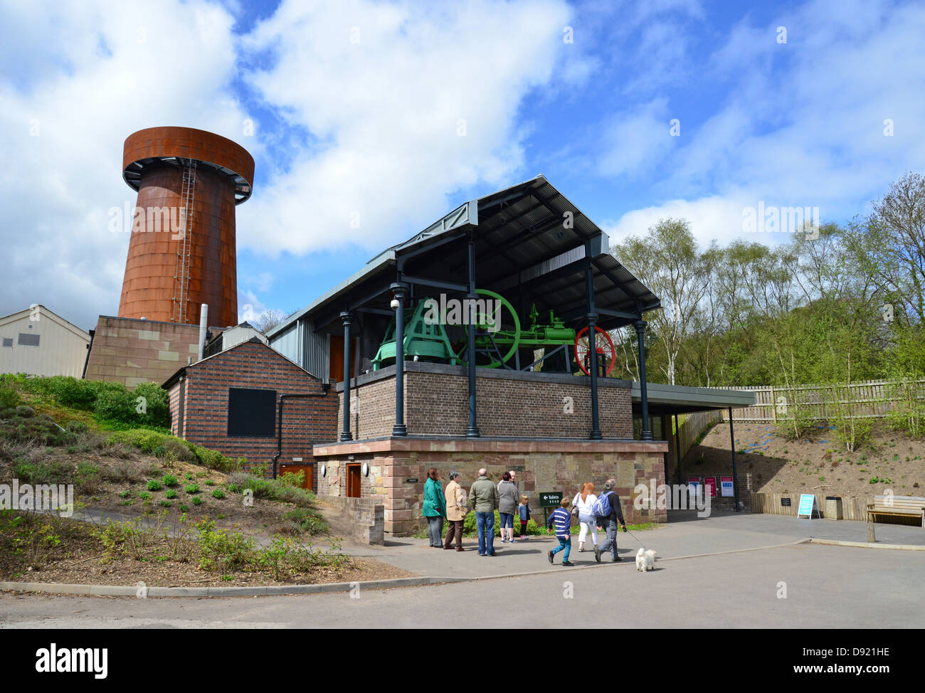Ingresso di Blists Hill cittadina in stile vittoriano, Madeley, Telford, Shropshire, England, Regno Unito Foto Stock