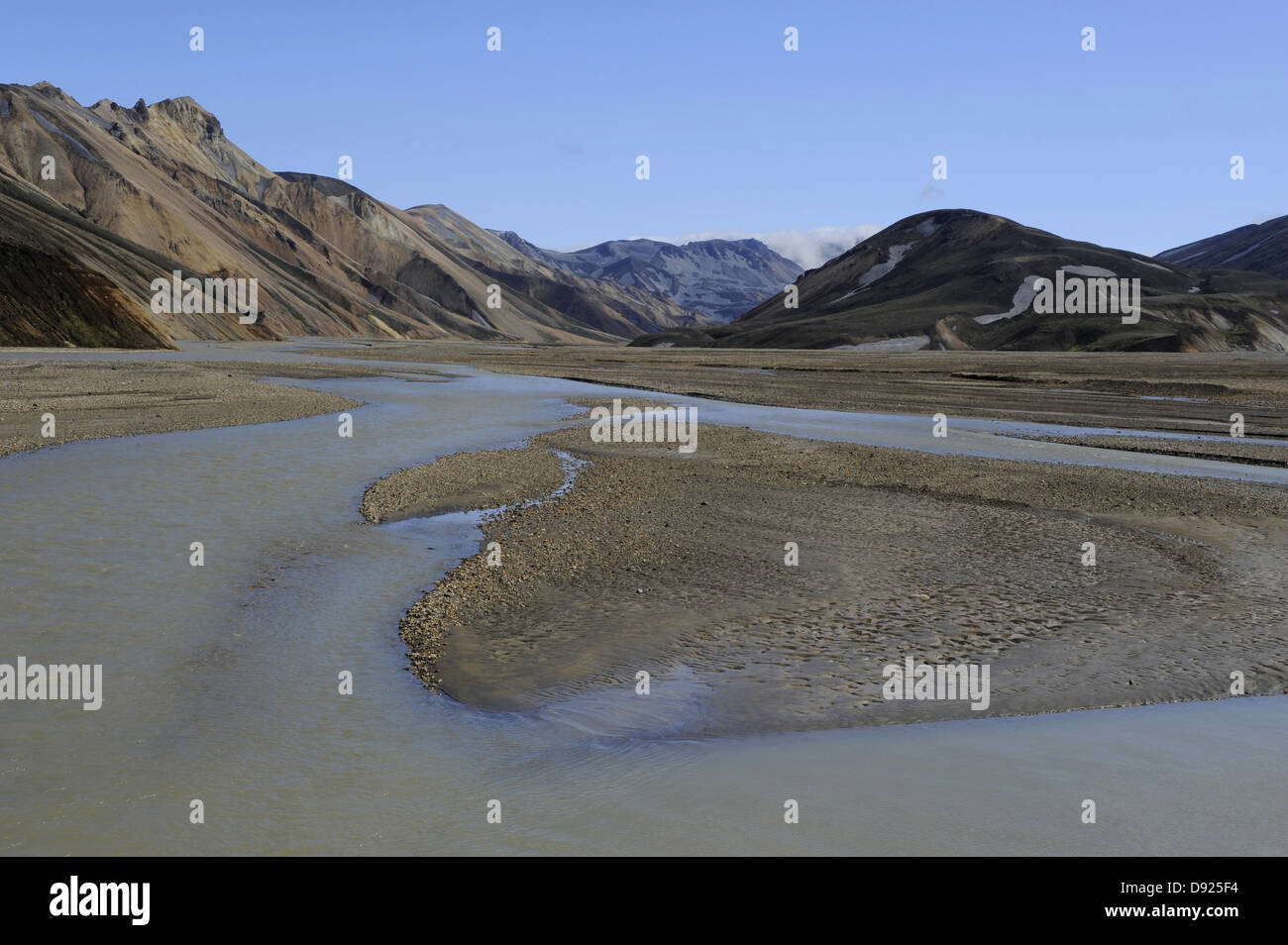 Landmannalaugar, fjallabak riserva naturale, Islanda, maggio/giugno 2010 Foto Stock