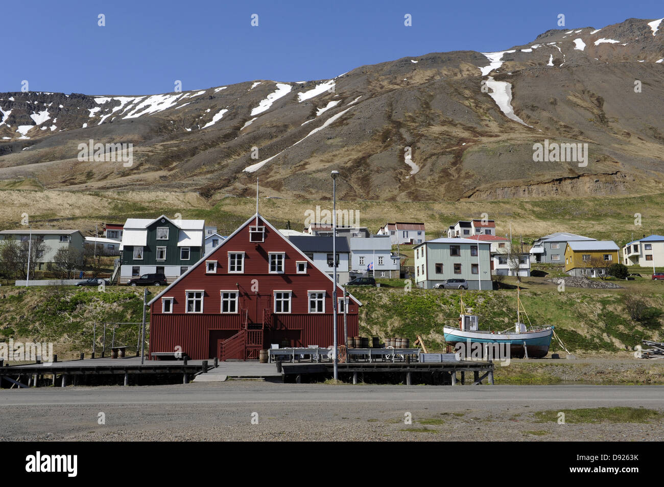 Museo di aringa Siglufjörður, Nord Islanda Islanda Foto Stock