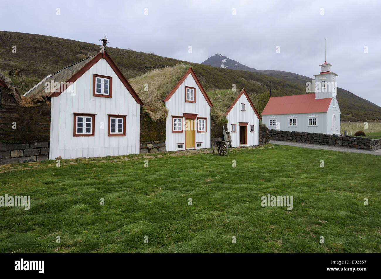 Musei village, Laufás, Nord Islanda Islanda Foto Stock