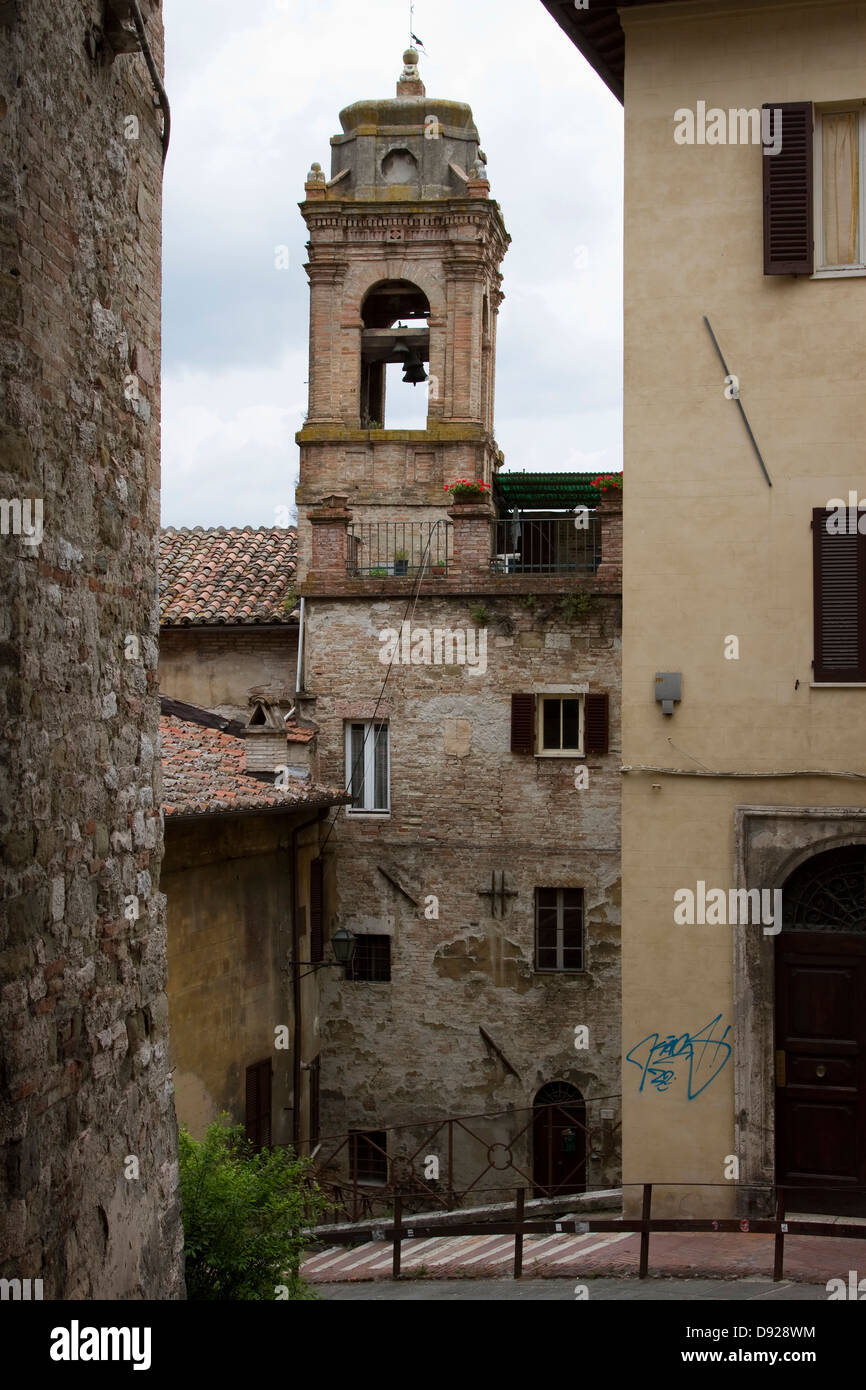 San Fortunato chiesa in Perugia, Italia. Foto Stock