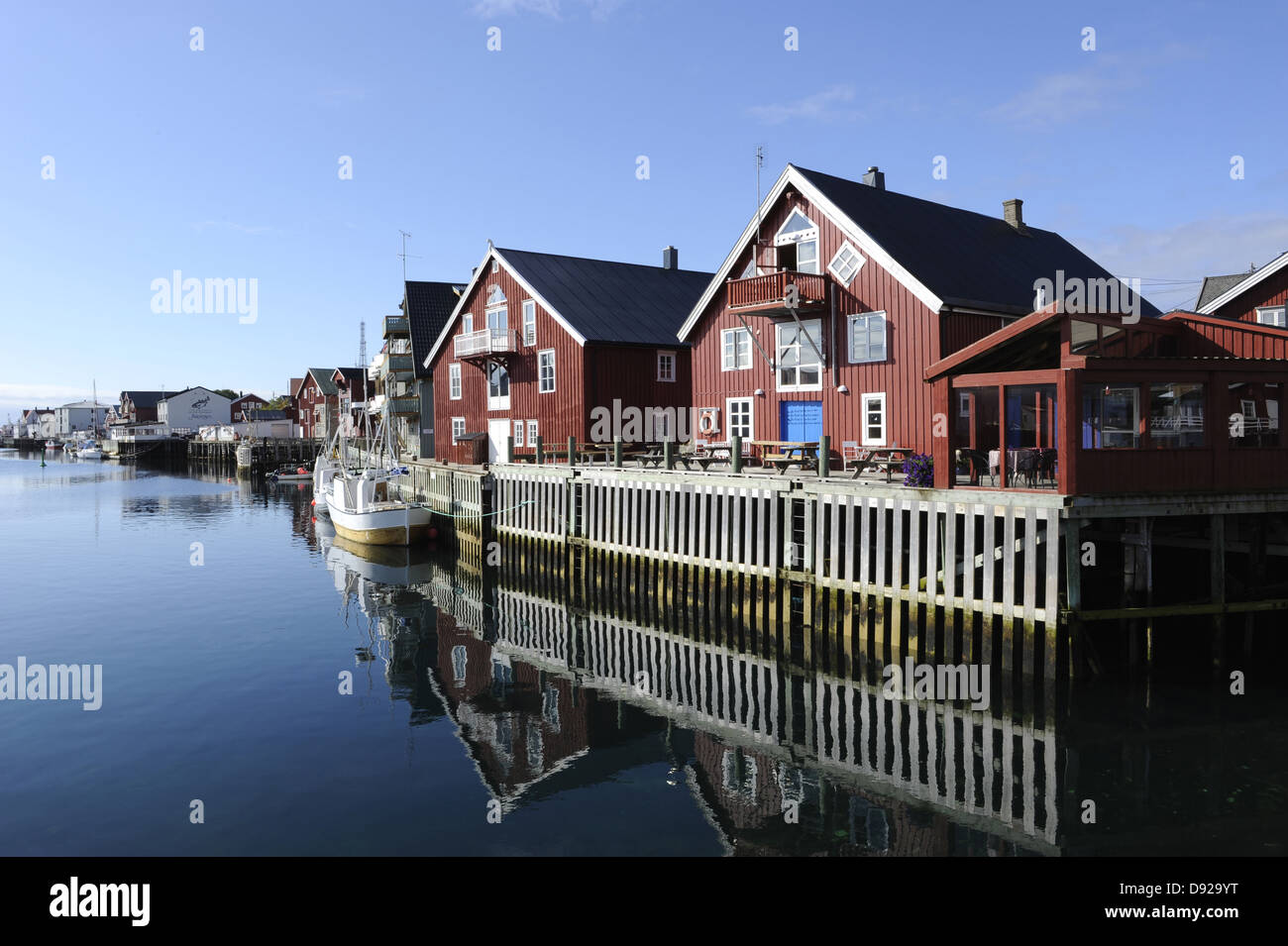Henningsvaer, Lofoten, Nordland, Norvegia Foto Stock