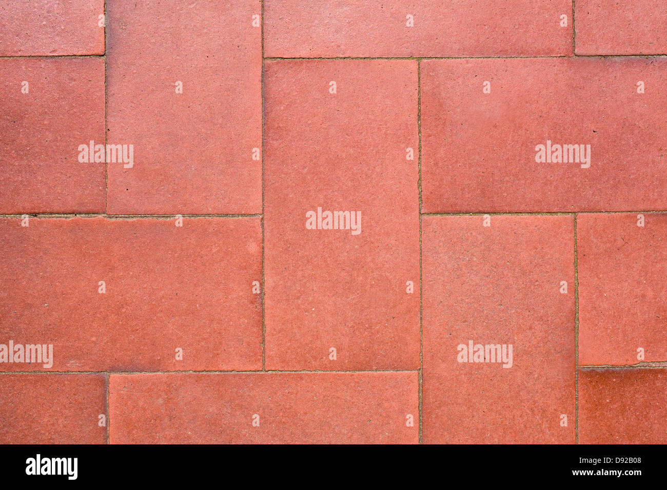 Pavimento in terracotta tile pattern. Foto Stock