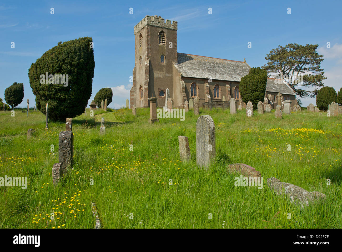 La chiesa di St Paul, Irton, vicino Eskdale green, West Cumbria, England Regno Unito Foto Stock