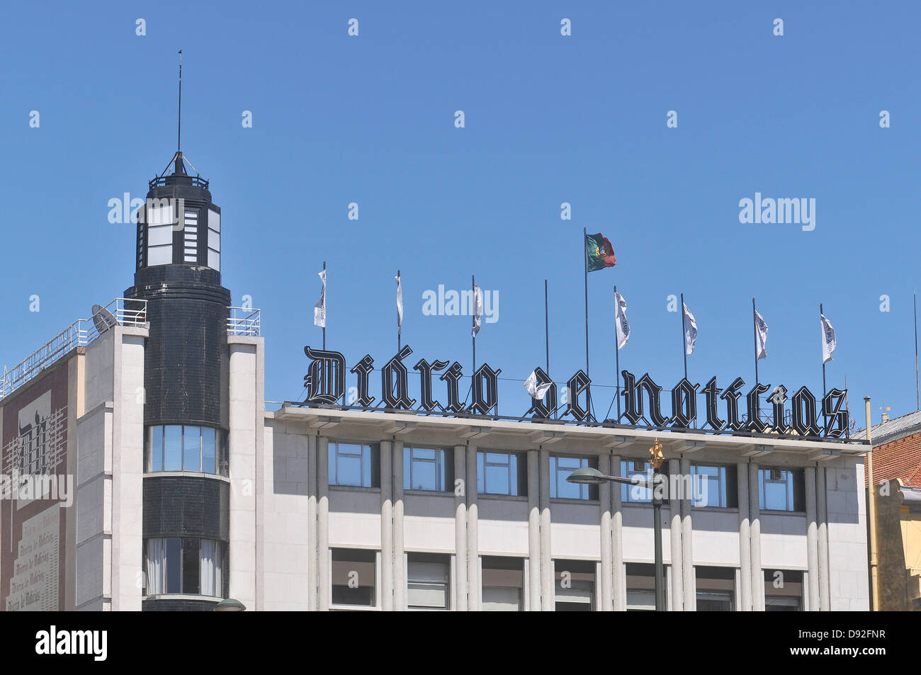 Diario de Noticias quotidiano edilizia Lisbona Portogallo Foto Stock