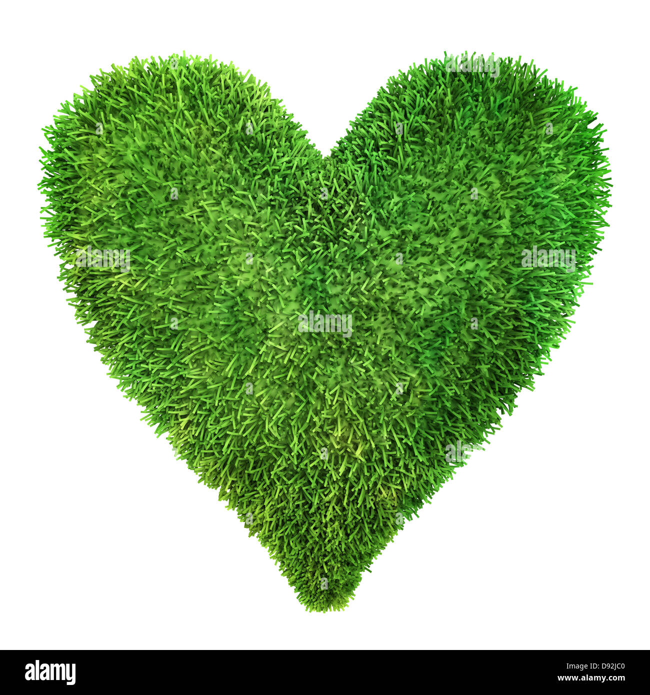 Cuore fatti di erba Foto Stock