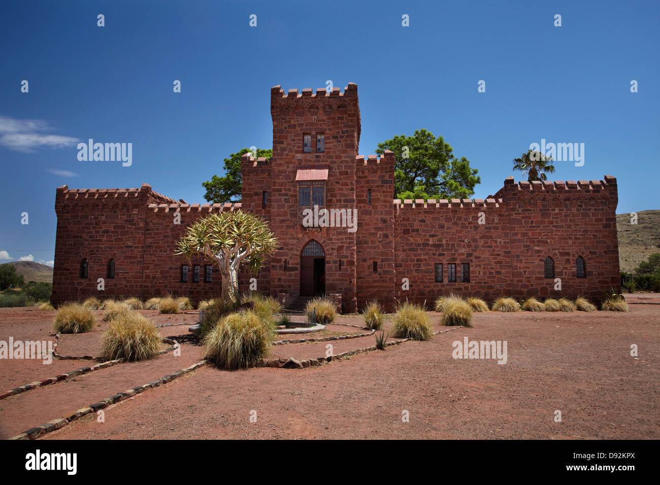 Storico castello Duwisib (1908), Namibia del Sud Africa Foto Stock