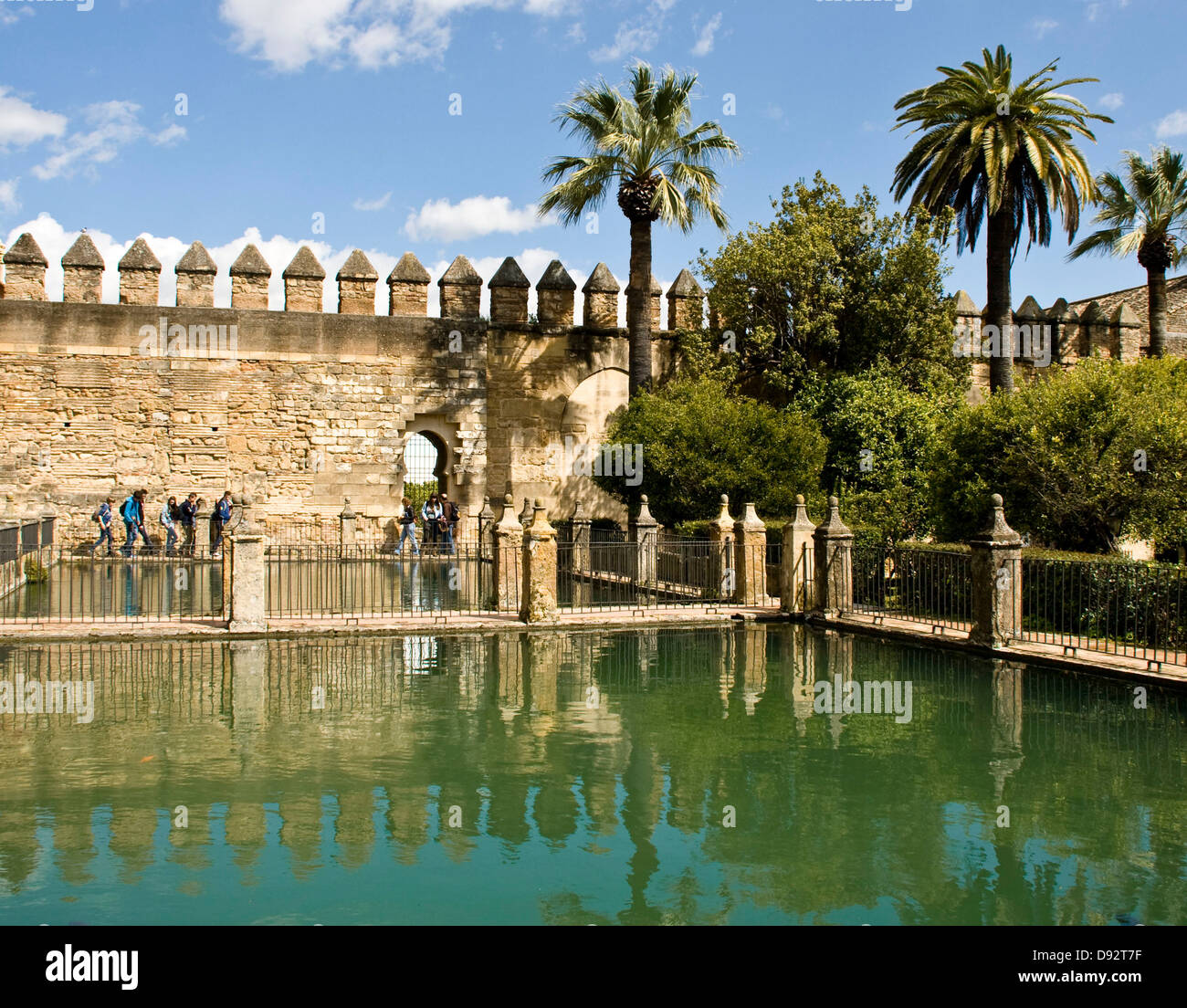 I giardini di Alcazar de los Reyes Cristianos (Fortezza di Christin kings) Cordoba Andalusia Andalusia Spagna Europa Foto Stock