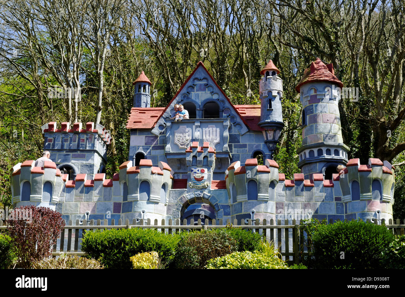 Fairy Castle, Blackgang Chine Fantasy Park, Isle of Wight, Inghilterra, Regno Unito, GB. Foto Stock