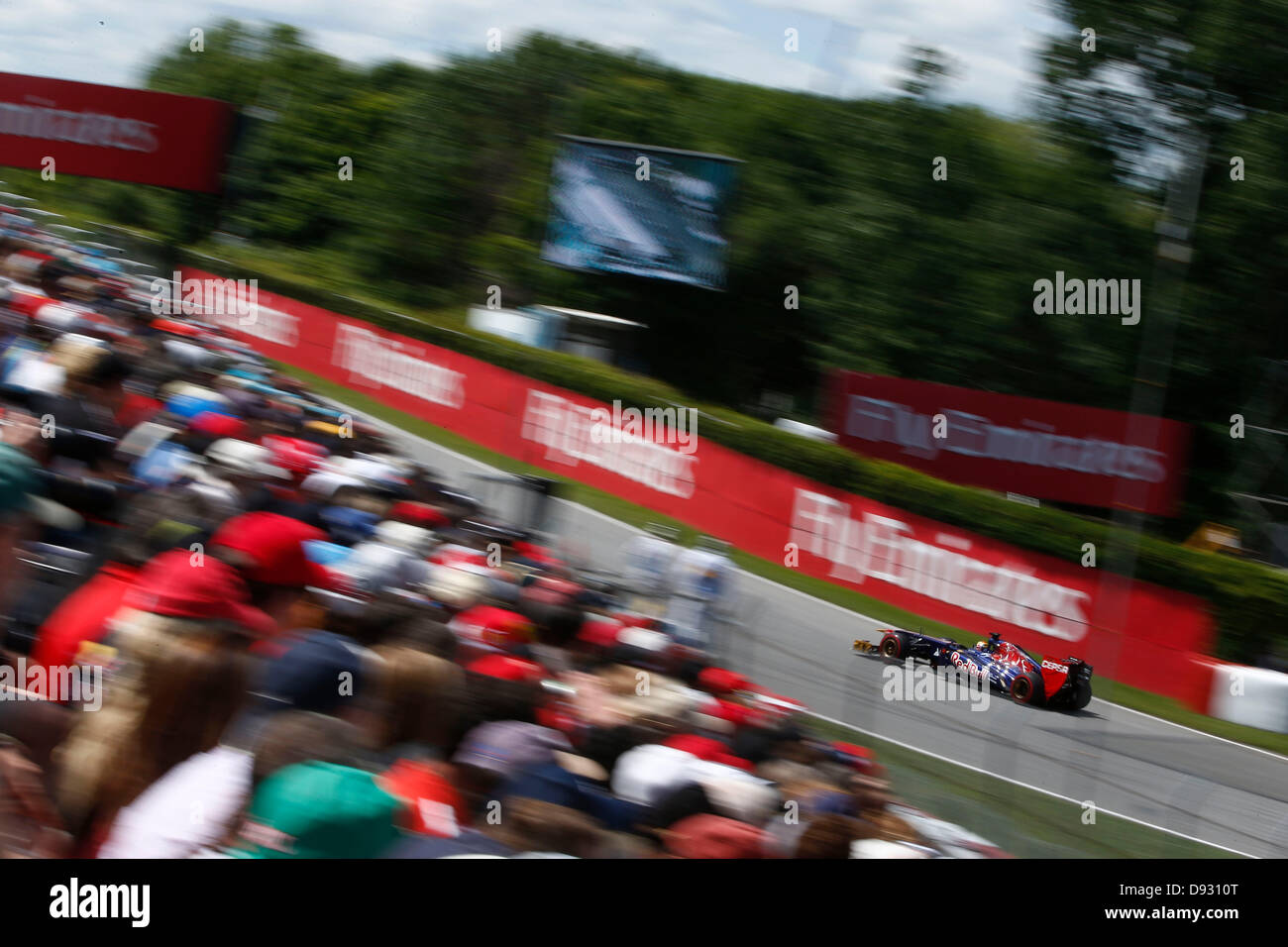 Montreal, Canada. Il 9 giugno 2013. Motorsports: FIA Formula One World Championship 2013, il Gran Premio del Canada, #18 Jean-Eric Vergne (FRA, la Scuderia Toro Rosso), Credit: dpa picture alliance/Alamy Live News Foto Stock